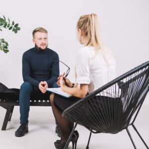 counsellor and client